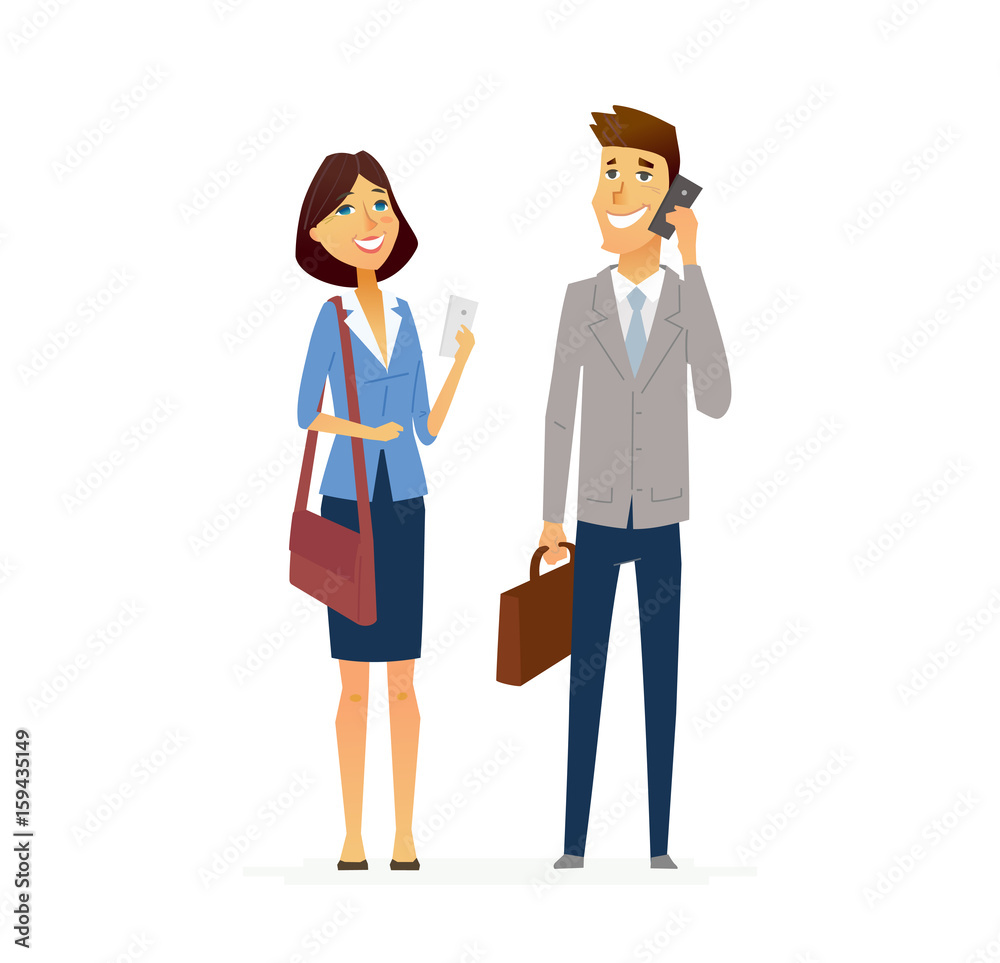 Business People - illustration modern flat design composition. Business People - illustration modern flat design composition.