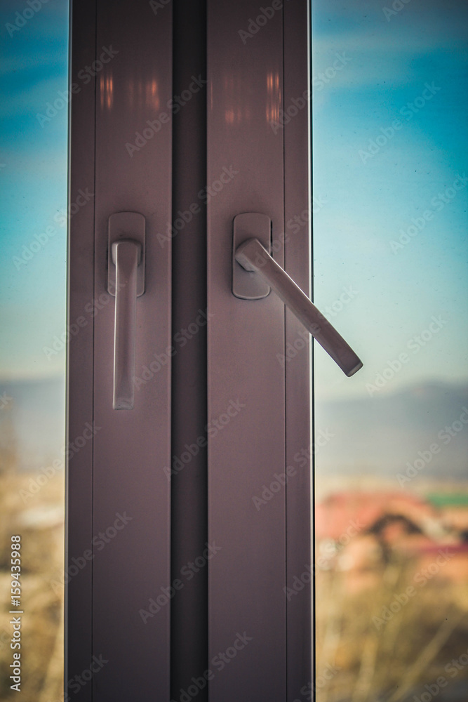 door, white, window door, white, window