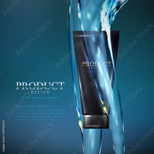 Cosmetics product ads poster template
