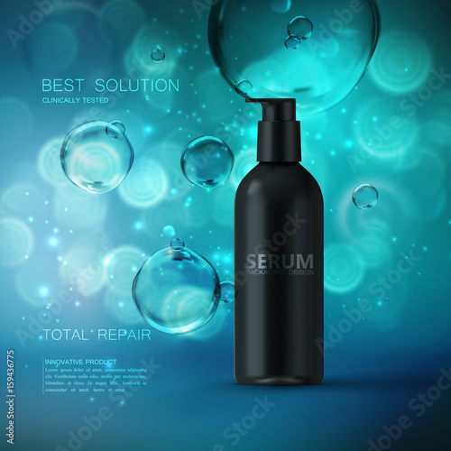 Moisturizing serum ads poster template