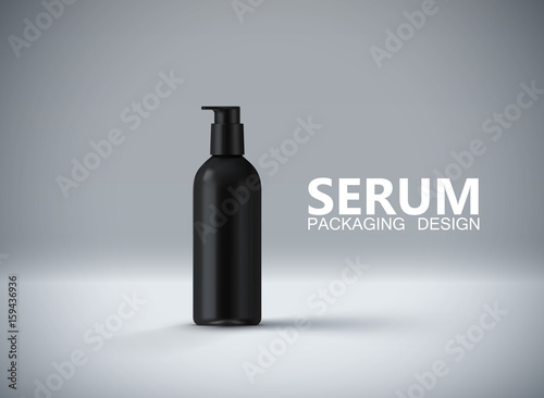 Anti aging serum ads poster template.