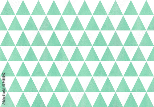 Watercolor triangle pattern.
