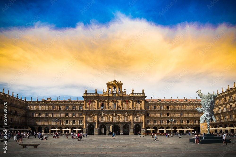 Fototapeta premium Plaza Mayor de de Salamanca, España, patrimonio de la Humanidad