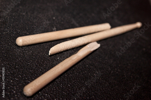 broken drumsticks