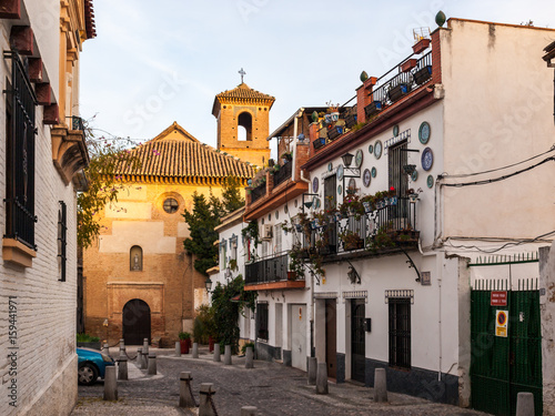 Fototapeta Naklejka Na Ścianę i Meble -  Saint Cristobal church, Granada, Spain