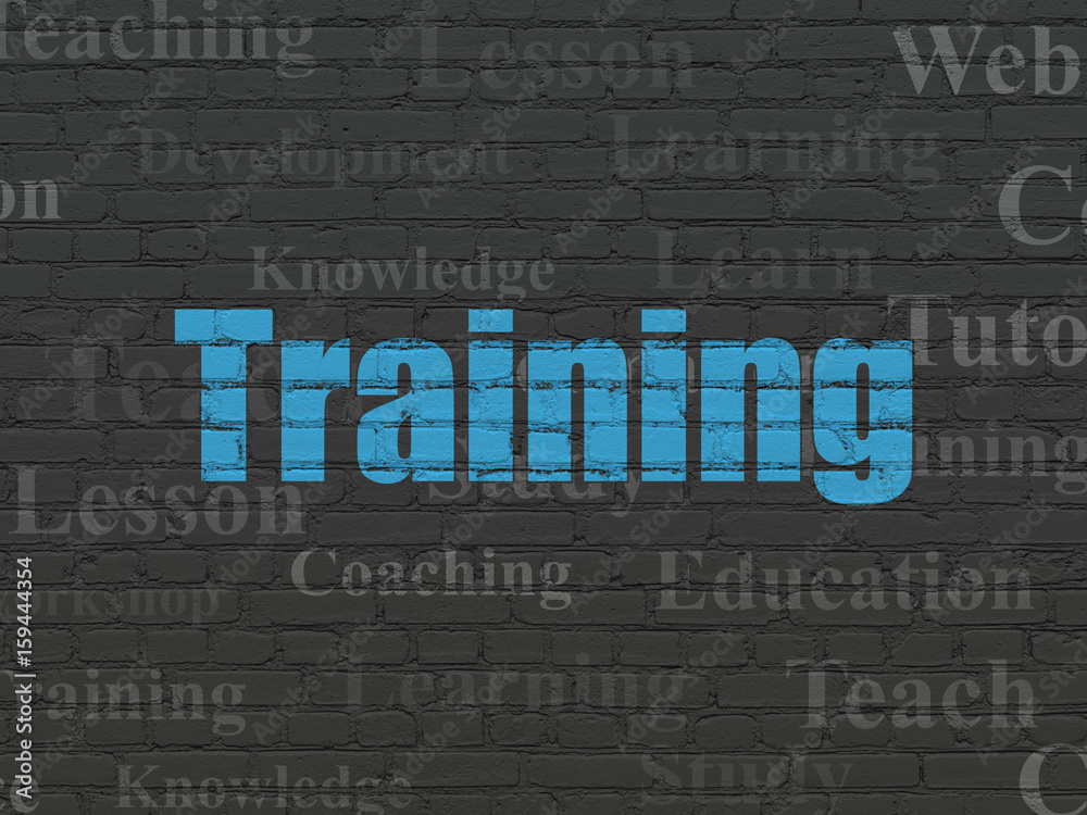 Learning concept: Training on wall background Learning concept: Training on wall background