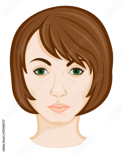 Face of young woman