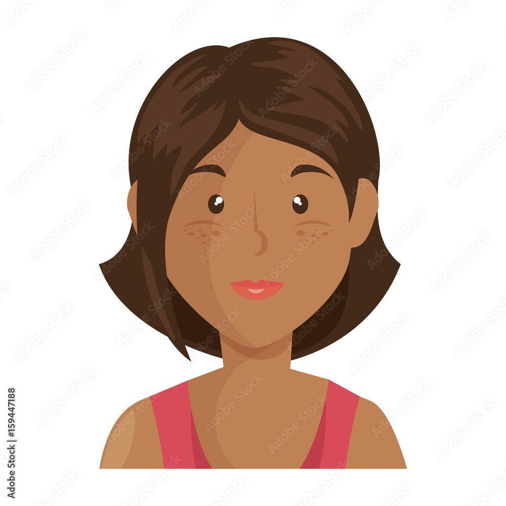 cartoon woman icon over white background vector illustration cartoon woman icon over white background vector illustration