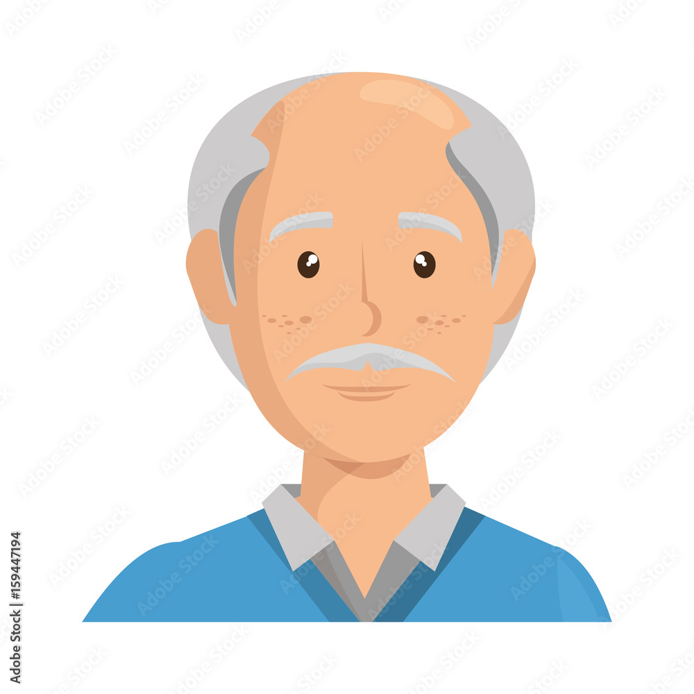 cartoon old man icon over white background colorful design vector illustration cartoon old man icon over white background colorful design vector illustration