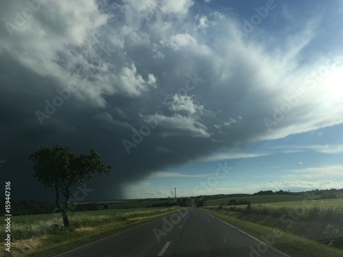 driving into the storm