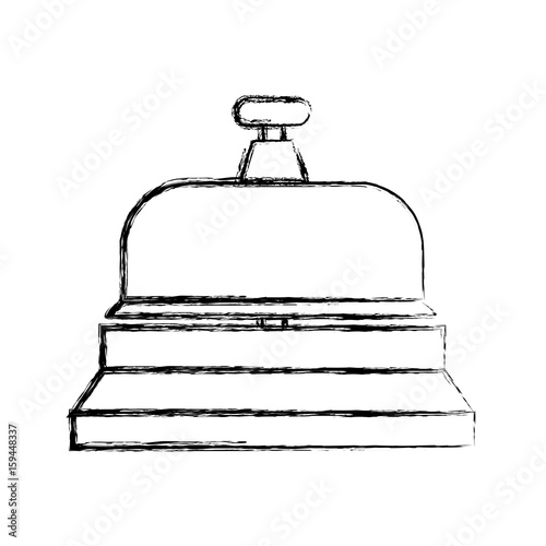 Hotel ring bell icon vector illustration graphic design