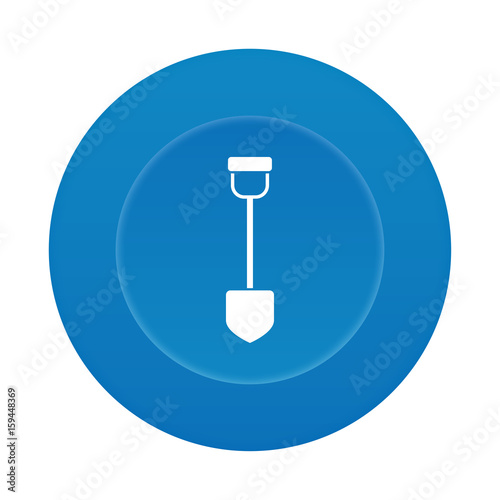 Runder 3D Button - Schaufel
