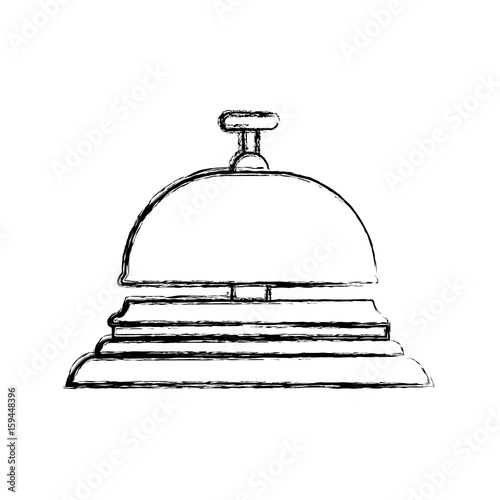 Hotel ring bell icon vector illustration graphic design