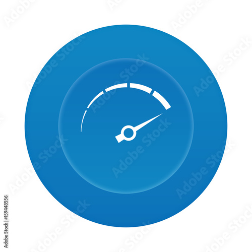 Runder 3D Button - Tachometer