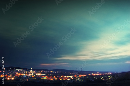 dusk sky over city light minimal background