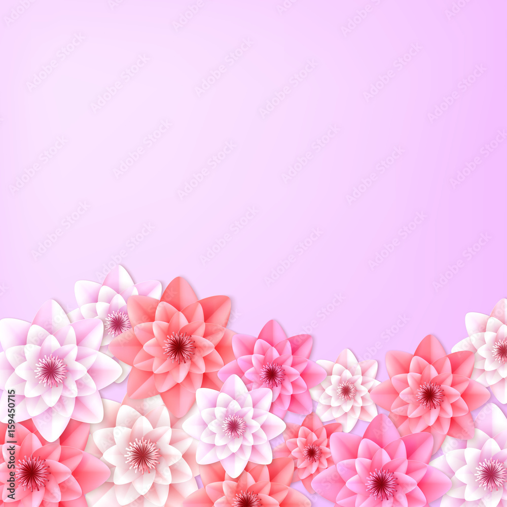 Paper flower. Background. Vector illustration Paper flower. Background. Vector illustration