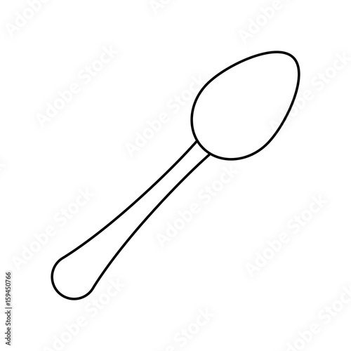 Cutlery spoon symbol icon vector illustration graphic design
