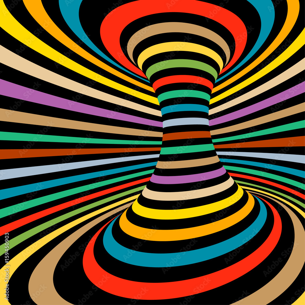 Colorful Vector Op Art Pattern Optical Illusion Abstract Background Colorful Vector Op Art Pattern Optical Illusion Abstract Background