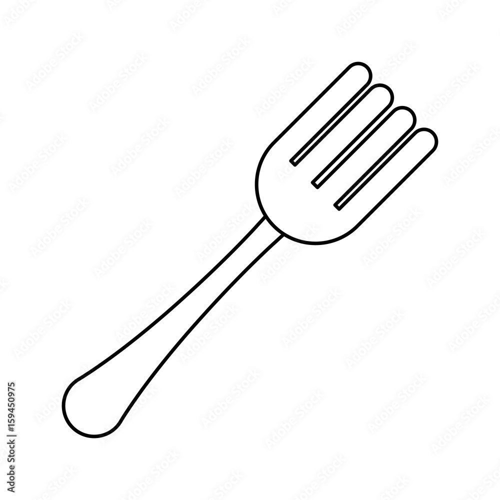 Covered fork symbol icon vector illustration graphic design Covered fork symbol icon vector illustration graphic design
