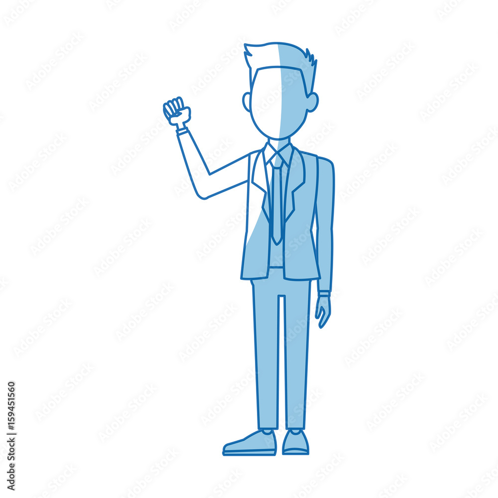 politician man leadership character suit standing vector illustration politician man leadership character suit standing vector illustration