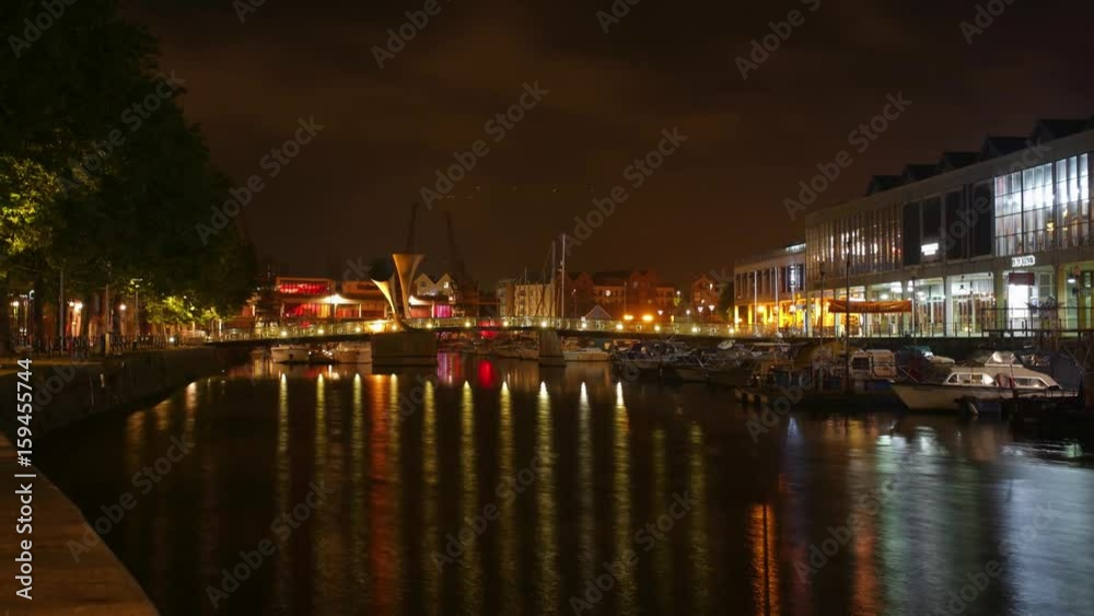 Bristol Harbourside, British City Scenic - Time Lapse Long Exposure Bristol Harbourside, British City Scenic - Time Lapse Long Exposure
