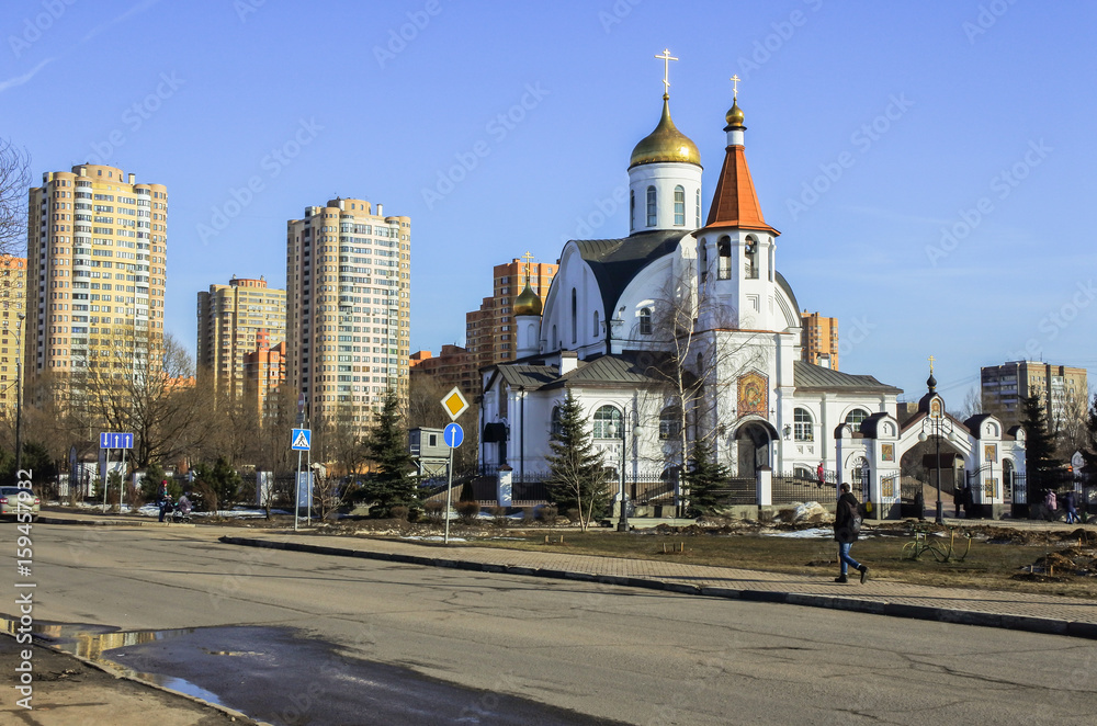 Church of the Kazan icon of the Mother of God. Reutov, Moscow region, Russia.