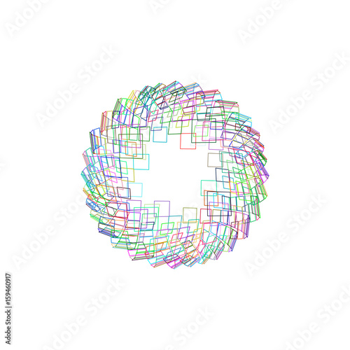 Abstract polygonal broken s...
