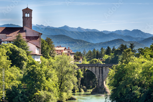 Photos Cividale del Friuli, view of the town with mountains in background