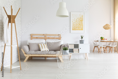 Modern wooden sofa © Photographee.eu