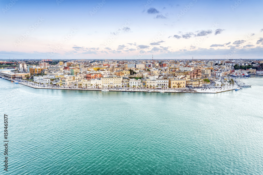 Aerial panorama of Brindisi, Puglia, Italy