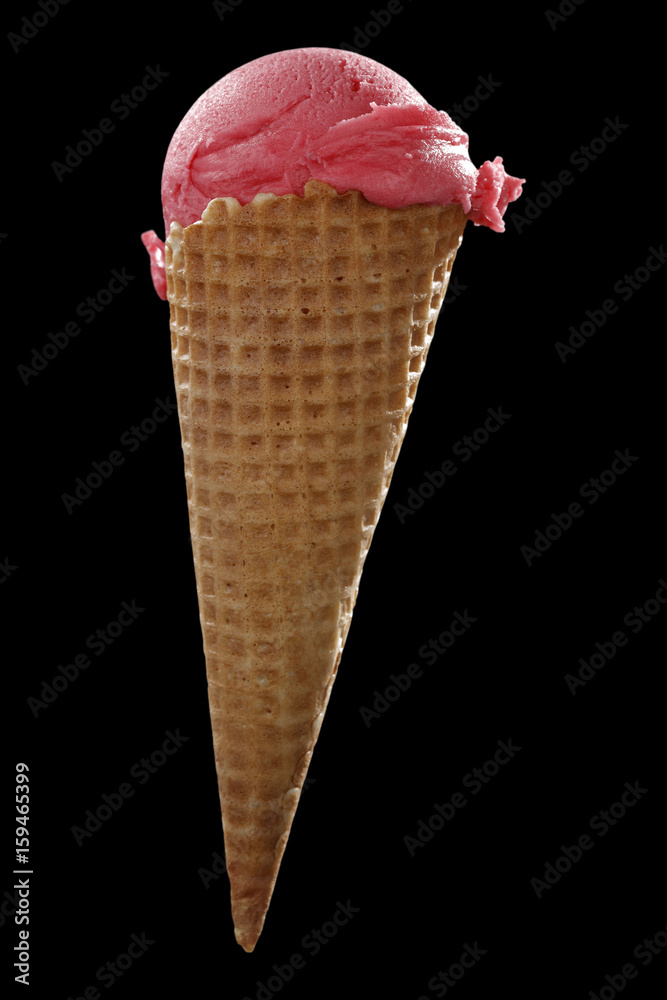 saved path photo and ice cream on black space saved path photo and ice cream on black space