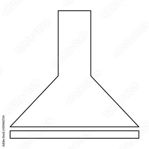 Exhaust hood   the black color icon .