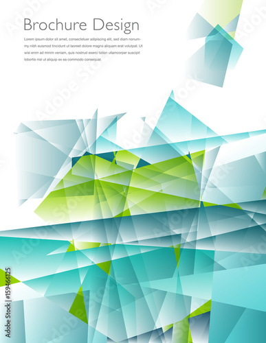 Modern business brochure leaflet, flyer, cover template with space for your type   