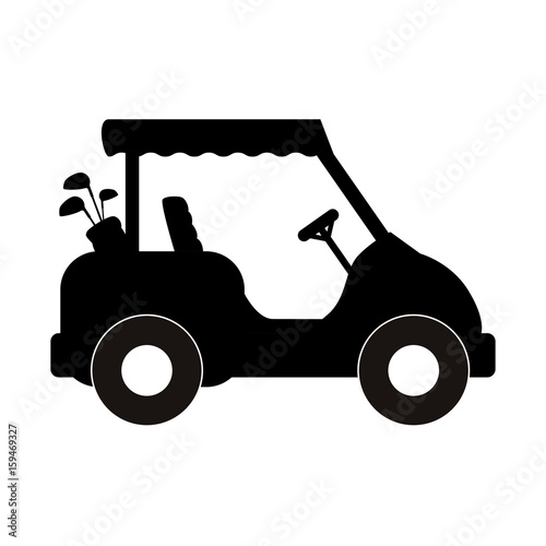 Golf caddy vehicle icon vector illustration graphic design