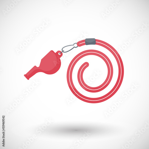Whistle vector flat icon