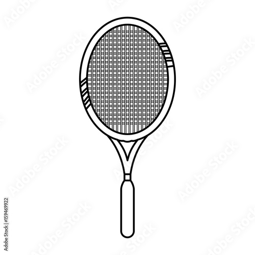 Tennis racket equipment icon vector illustration graphic design © djvstock