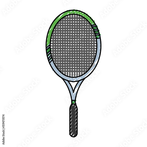 Tennis racket equipment icon vector illustration graphic design © djvstock