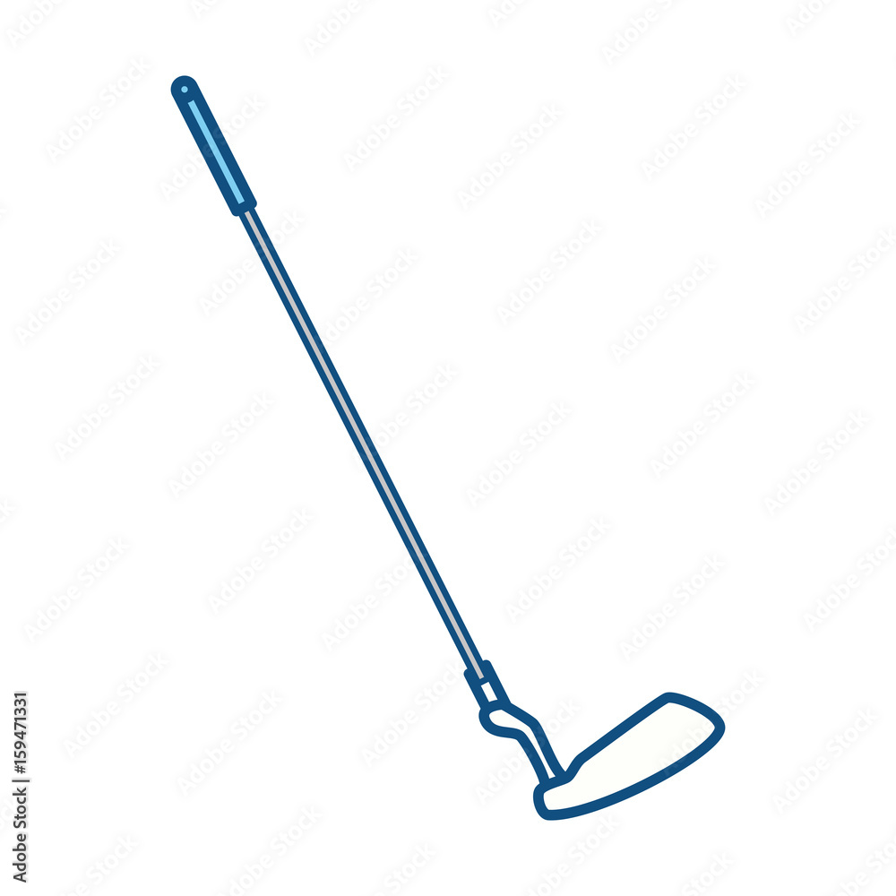 Golf club stick icon vector illustration graphic design Golf club stick icon vector illustration graphic design