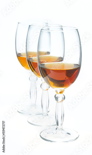 glasses with wine