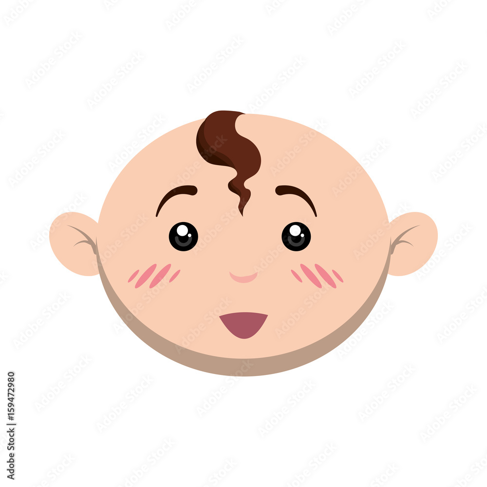 Cute baby cartoon icon vector illustration graphic design Cute baby cartoon icon vector illustration graphic design