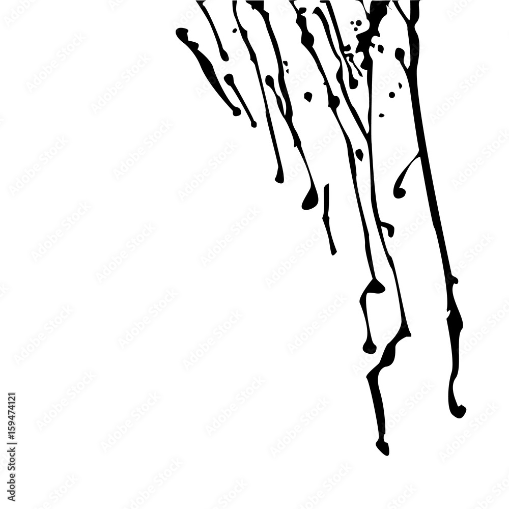 Fototapeta premium vector black ink pattern texture template