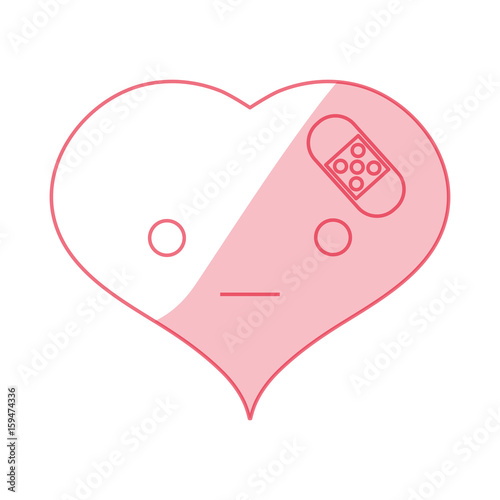 Heart and love icon vector illustration graphic design