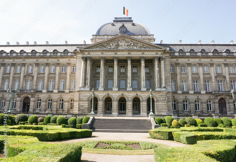 Royal Palace of Brussels (Palais Royal de Bruxelles, 1783 - 1934) - official palace of King and Queen of Belgians in centre of nation's capital Brussels, Belgium.