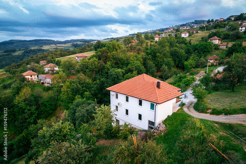 Zeljezno Polje, Sahmani, aerial view