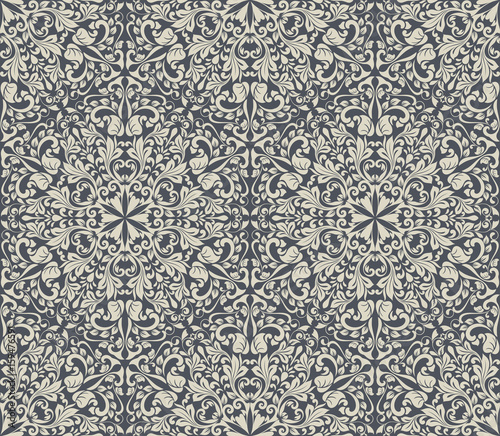 Vintage floral wallpaper pattern