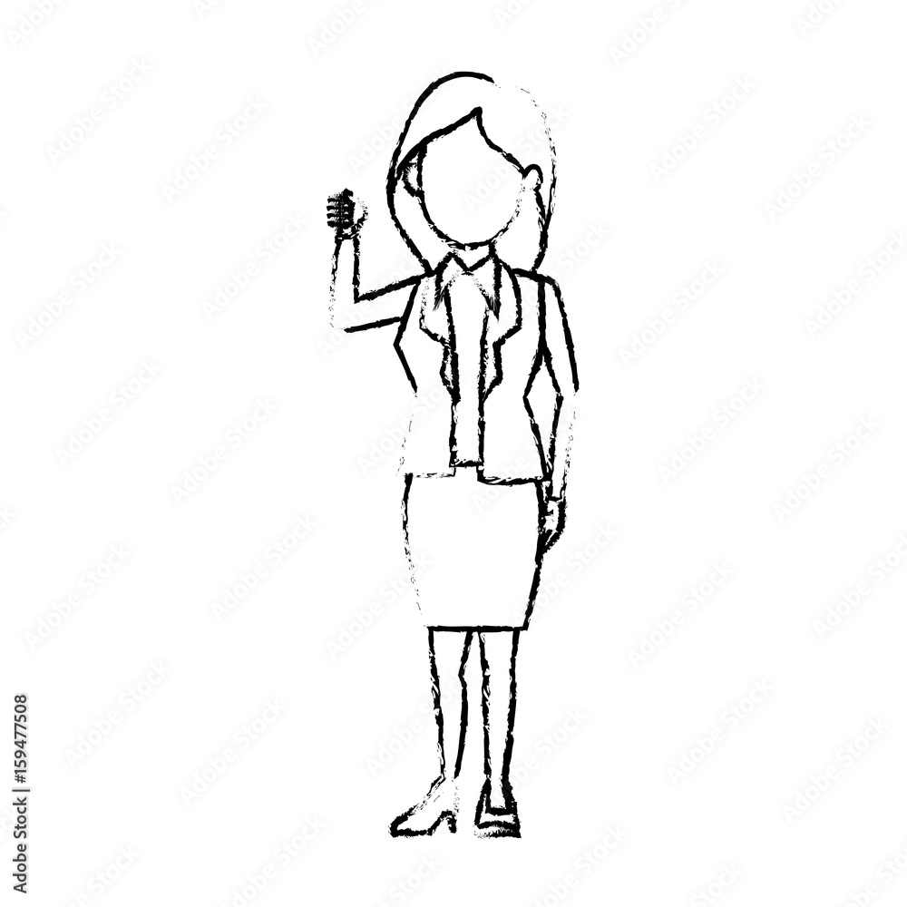 female political candidate election character vector illustration female political candidate election character vector illustration