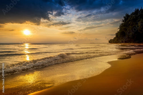 Beach on sunset
