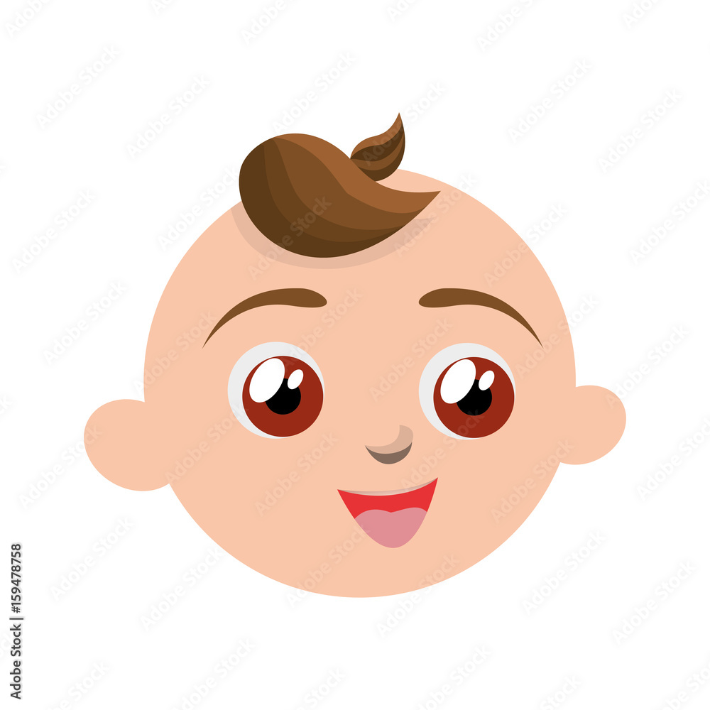 Cute baby cartoon icon vector illustration graphic design Cute baby cartoon icon vector illustration graphic design