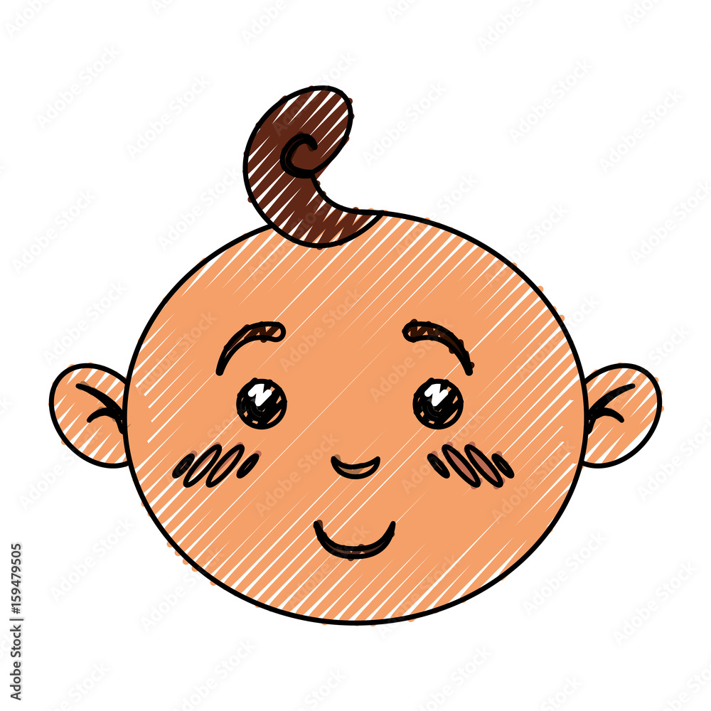 Cute baby cartoon icon vector illustration graphic design Cute baby cartoon icon vector illustration graphic design
