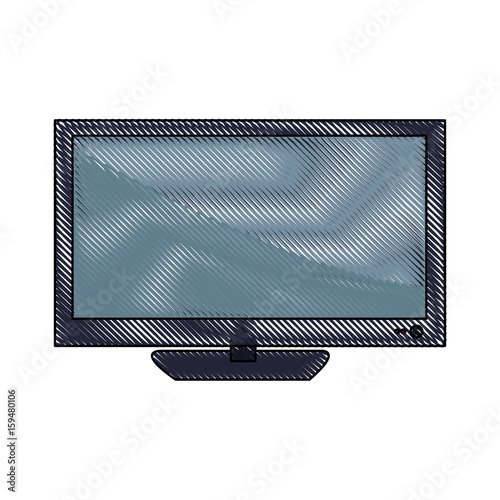 television screen plasma technology wireless icon vector illustration